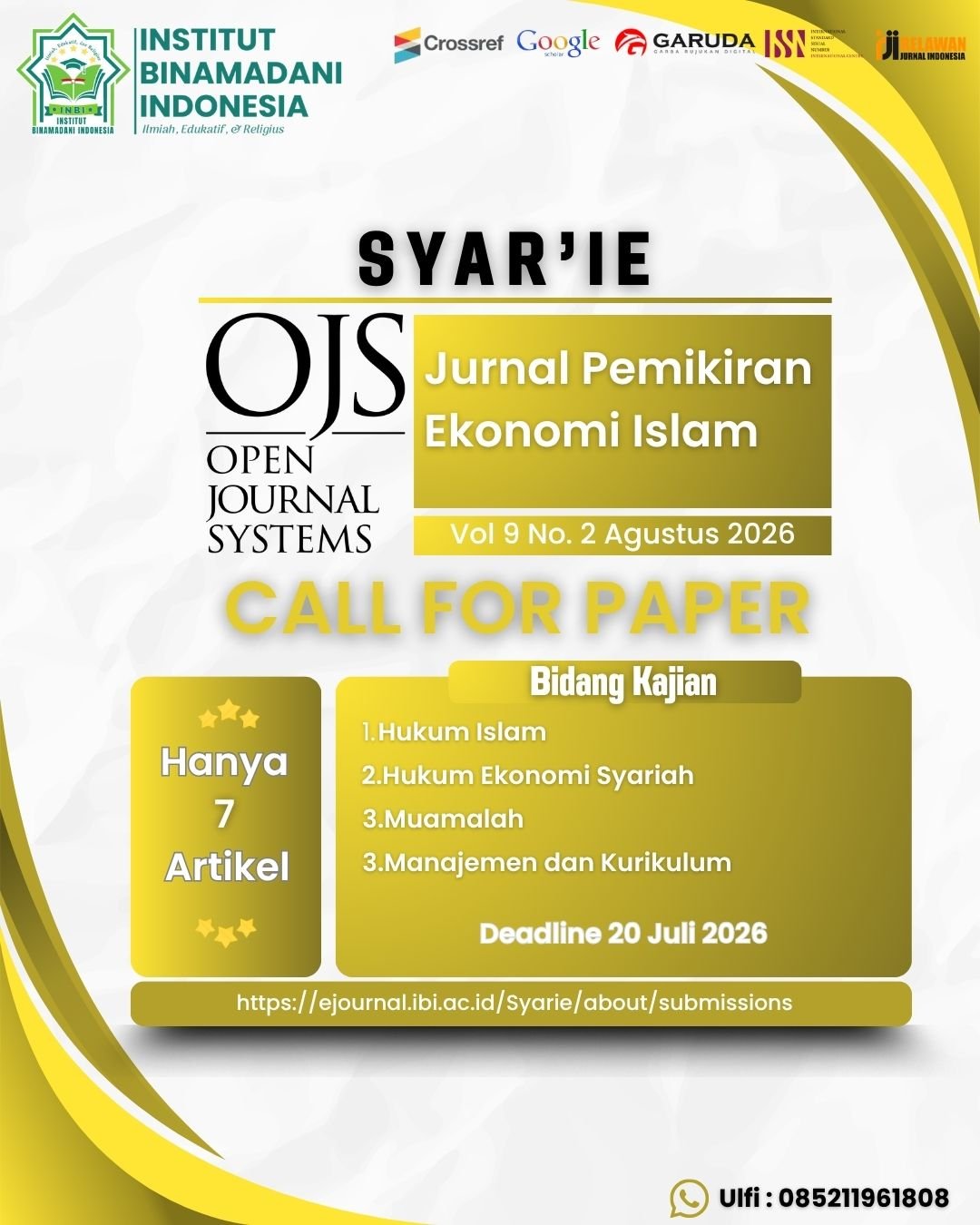 CALL FOR PAPER